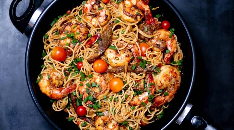Savory Shrimp and Beef Stir-Fry Noodles